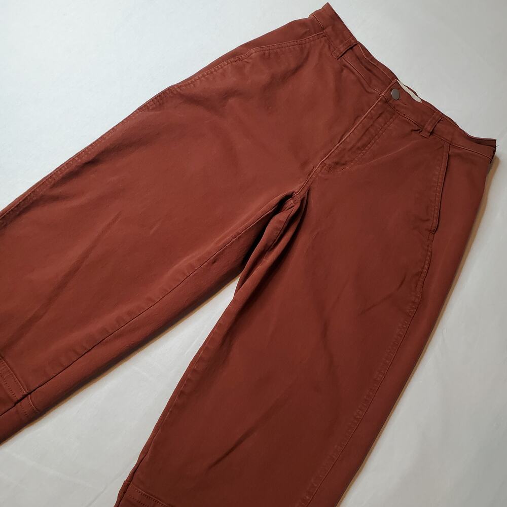 Everlane Women's Size 8 The Utility Barrel Pant High-Rise Twill Brown